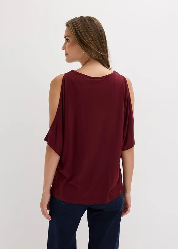 Maglia a spalle scoperte in viscosa, bonprix