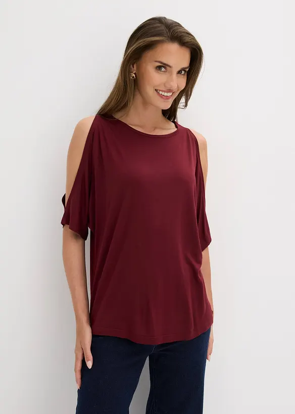 Maglia a spalle scoperte in viscosa, bonprix