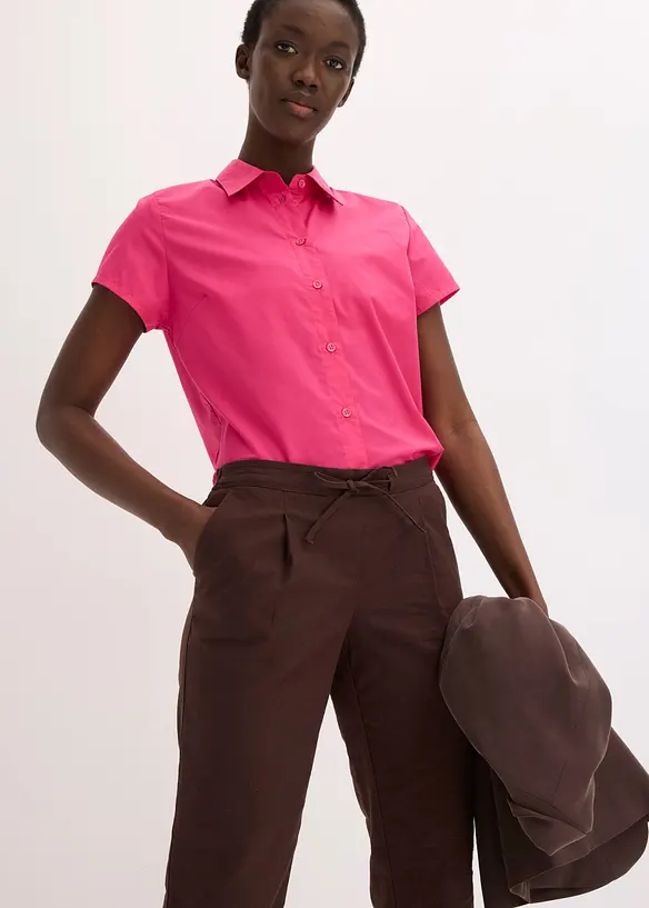 Pantaloni in misto lino, bonprix
