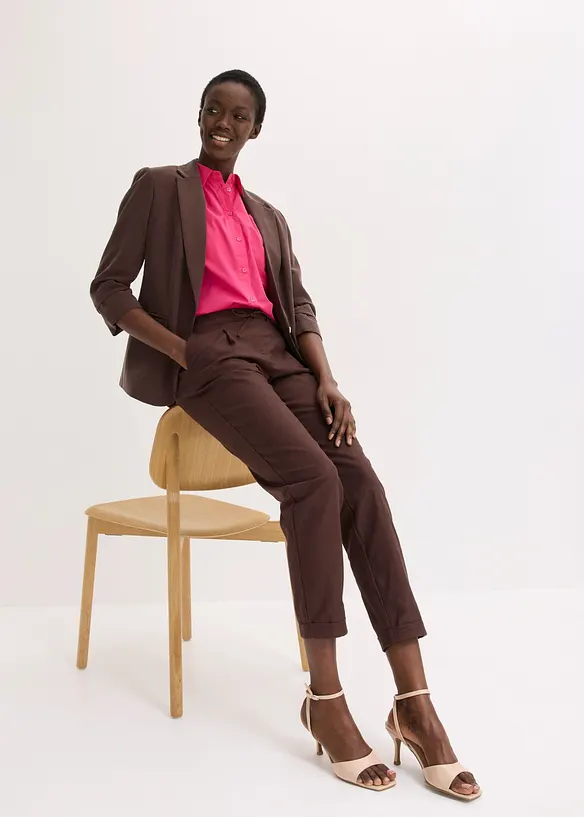 Pantaloni in misto lino, bonprix
