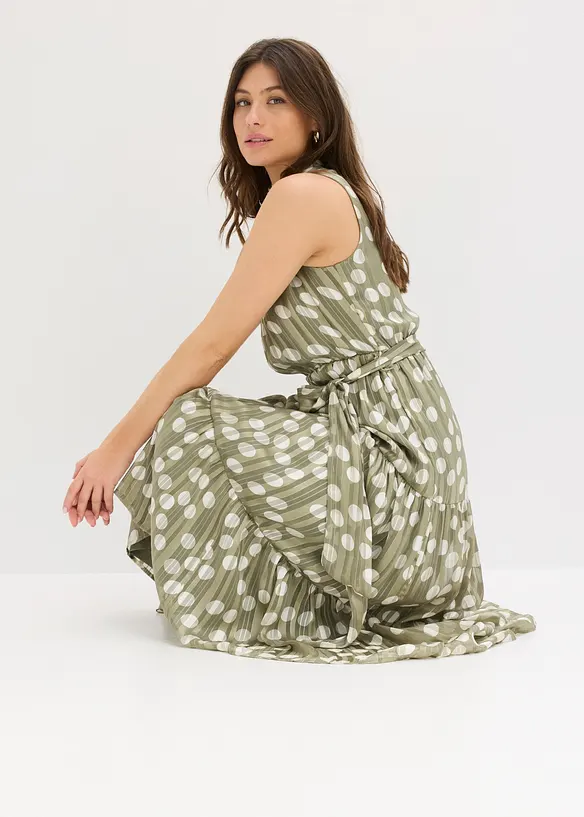 Abito in chiffon con glitter, bonprix