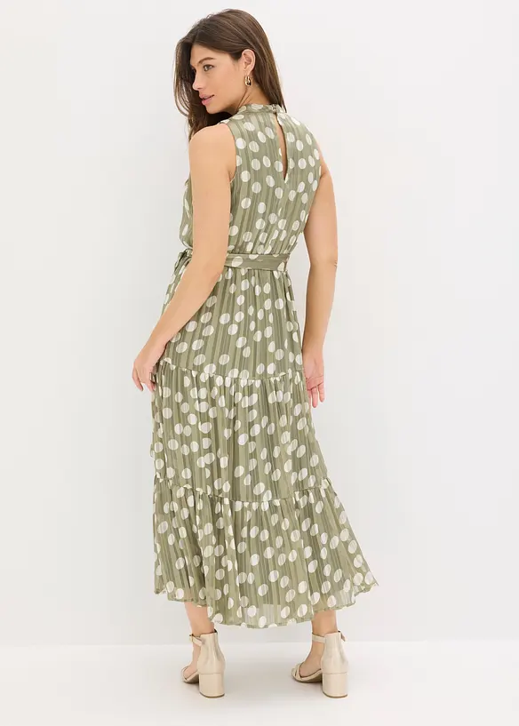 Abito in chiffon con glitter, bonprix