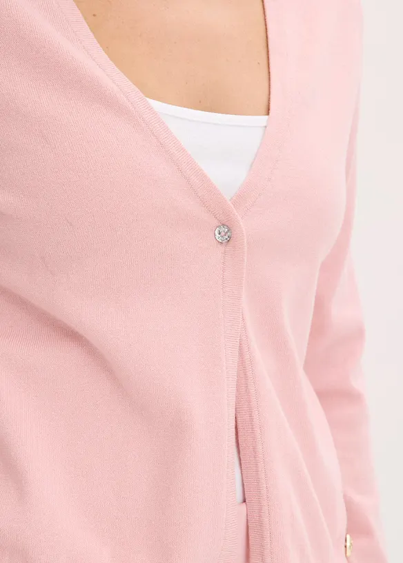 Cardigan semplice in filato fine, bonprix