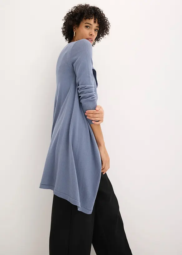 Cardigan lungo in misto cotone, bonprix