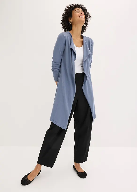 Cardigan lungo in misto cotone, bonprix