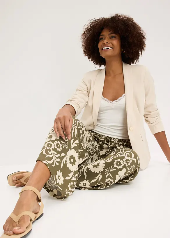 Pantaloni larghi in viscosa fluida, bonprix