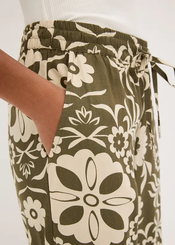 Pantaloni larghi in viscosa fluida, bonprix