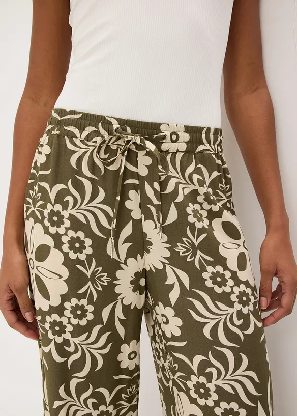 Pantaloni larghi in viscosa fluida, bonprix