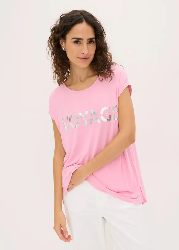 Maglia lunga in misto viscosa, bonprix