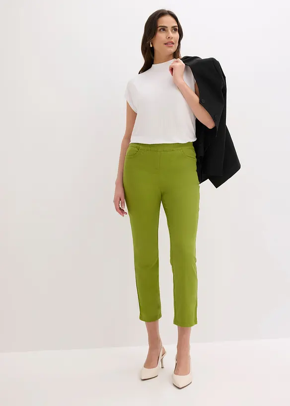 Pantaloni cropped elasticizzati, bonprix