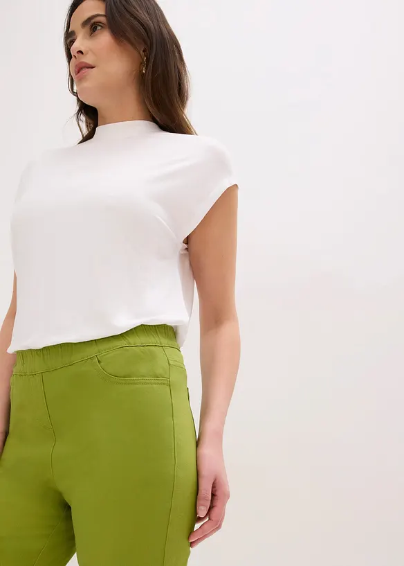 Pantaloni cropped elasticizzati, bonprix