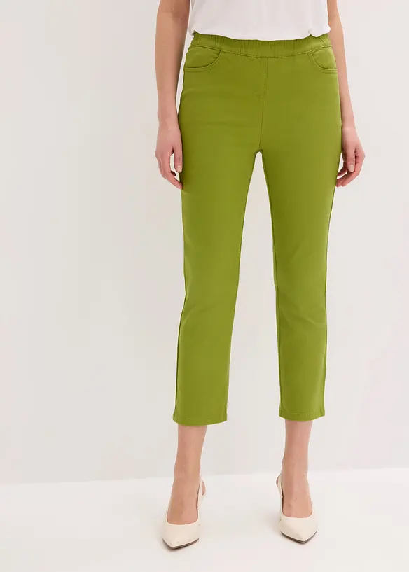 Pantaloni cropped elasticizzati, bonprix