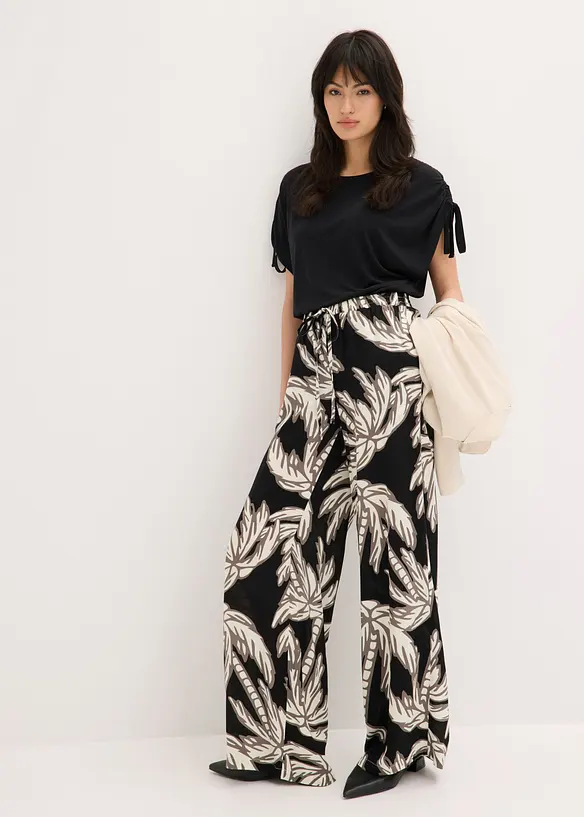 Pantaloni larghi in viscosa fluida, bonprix