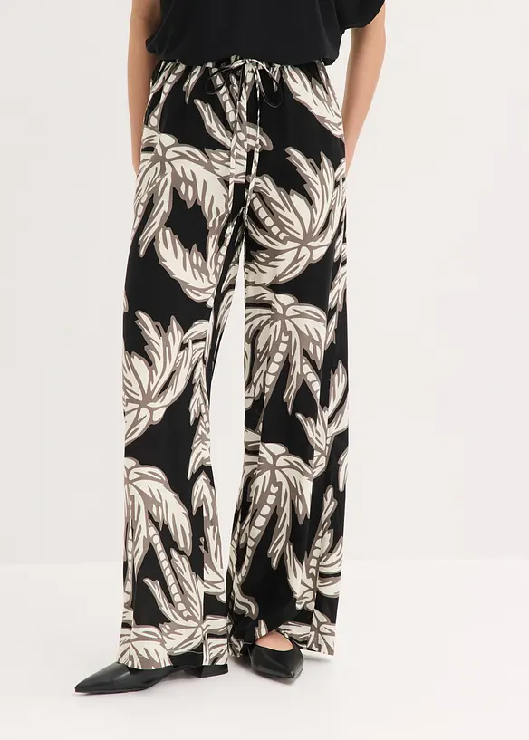 Pantaloni larghi in viscosa fluida, bonprix