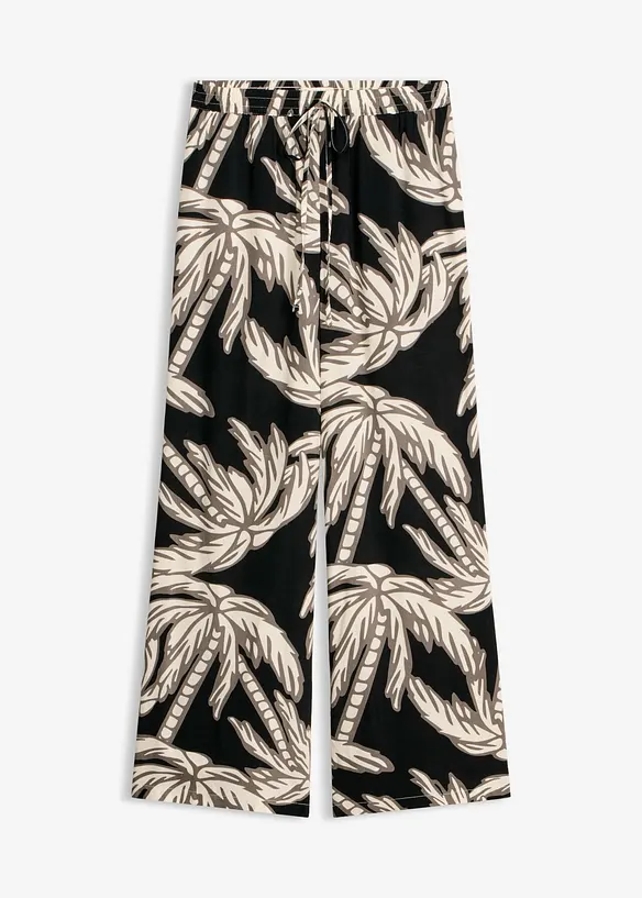 Pantaloni larghi in viscosa fluida, bonprix