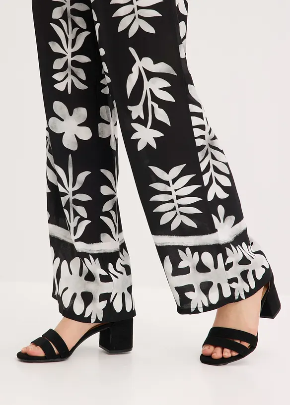 Pantaloni fantasia in viscosa fluida, bonprix