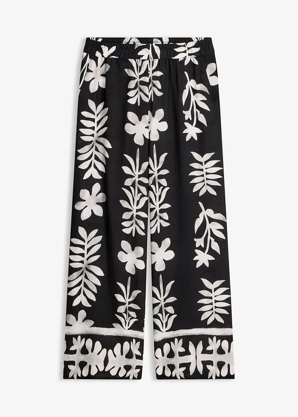 Pantaloni fantasia in viscosa fluida, bonprix