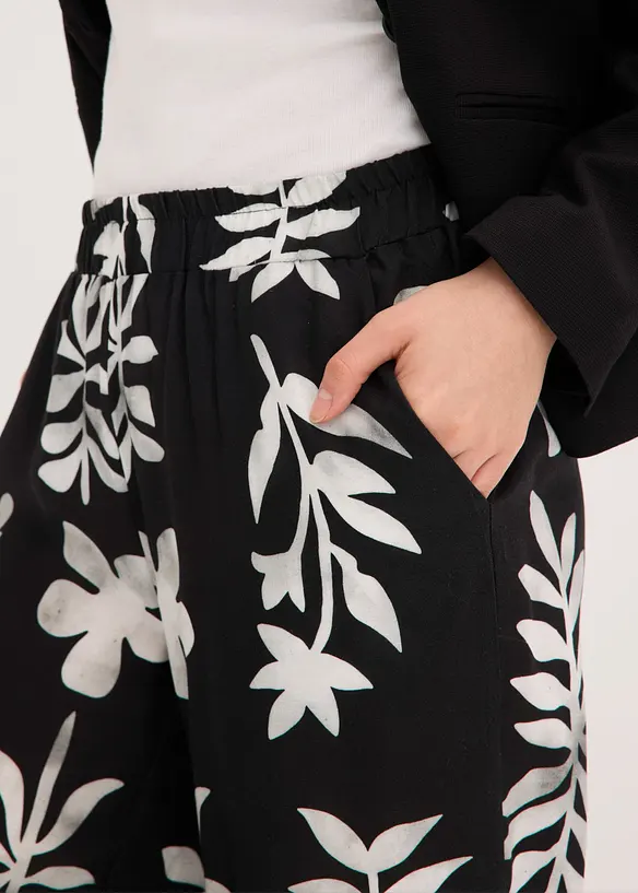 Pantaloni fantasia in viscosa fluida, bonprix