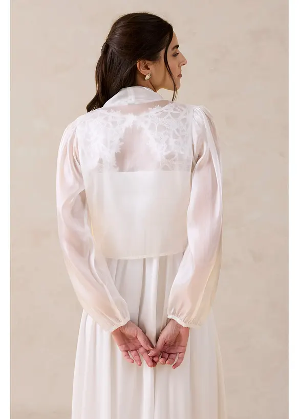 Bolero da annodare in tulle fine, bonprix