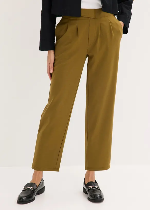 Pantaloni barrel con pinces, bonprix