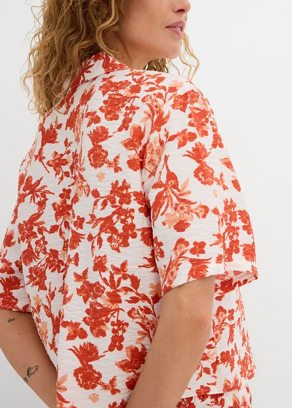 Camicetta a maniche corte in misto viscosa morbido, bonprix