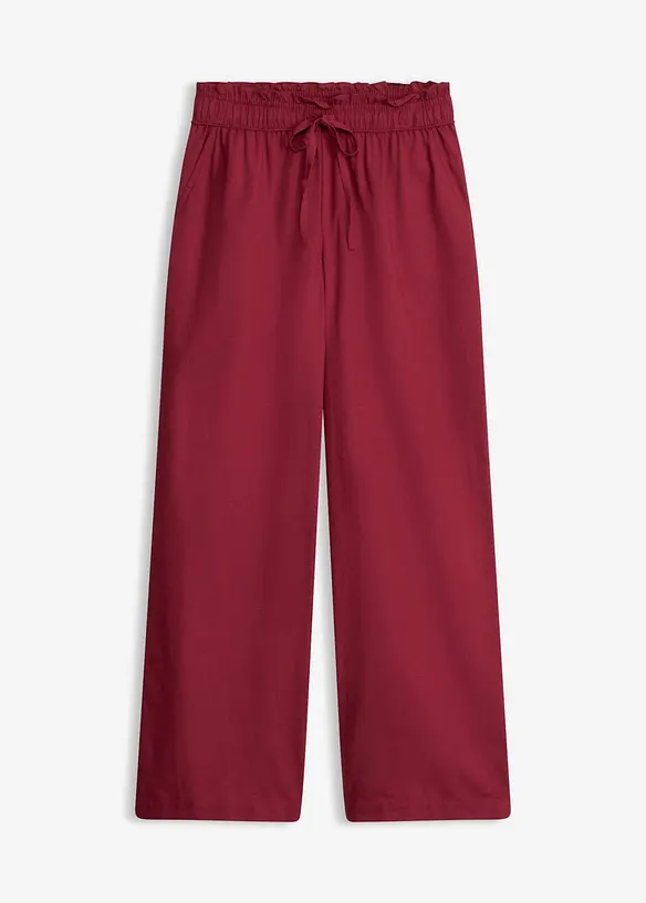 Pantaloni a palazzo in fresco misto lino, bonprix