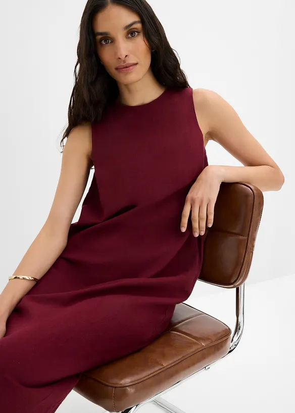 Abito lungo in misto viscosa con tasche, bonprix