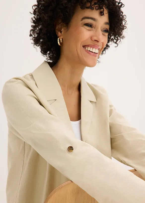 Giacchina in misto lino, bonprix