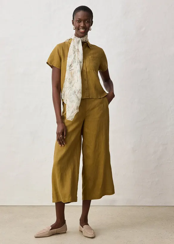 Camicetta a maniche corte in puro lino, bonprix