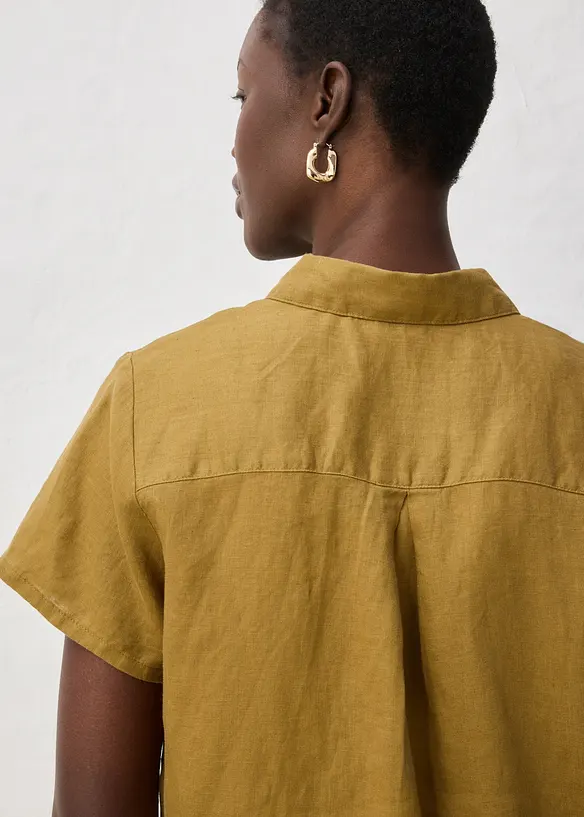 Camicetta a maniche corte in puro lino, bonprix