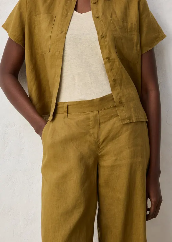 Pantaloni culotte in puro lino, bonprix