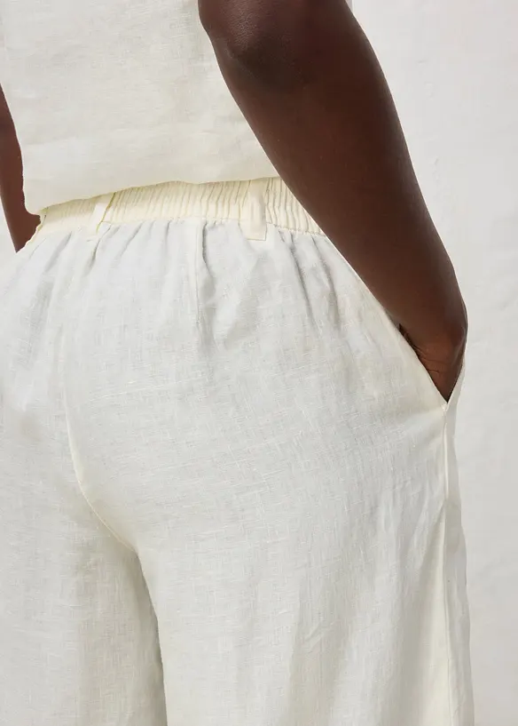 Pantaloni culotte in puro lino, bonprix