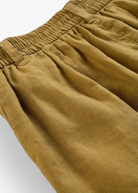 Pantaloni culotte in puro lino, bonprix