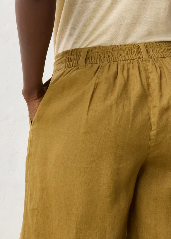 Pantaloni culotte in puro lino, bonprix