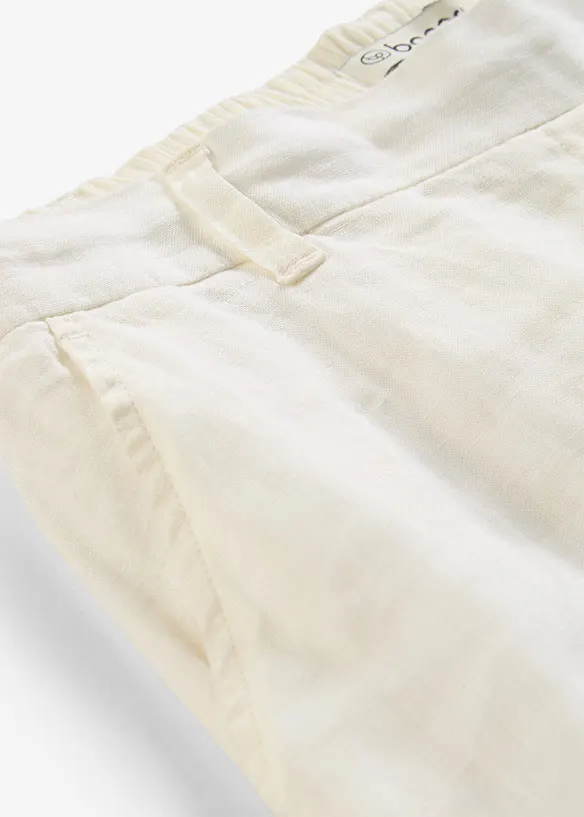 Pantaloni culotte in puro lino, bonprix