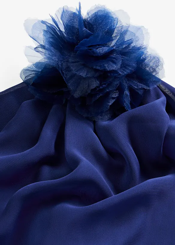 Abito da sera in chiffon fine con applicazione floreale, bonprix