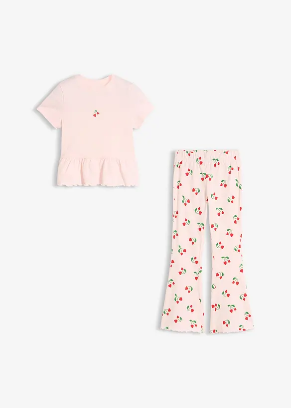 Maglia e leggings svasati (set 2 pezzi), bonprix