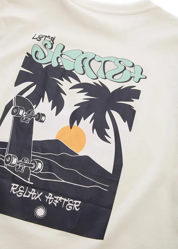 T-shirt Tom Tailor in puro cotone con stampa che cambia colore, Tom Tailor