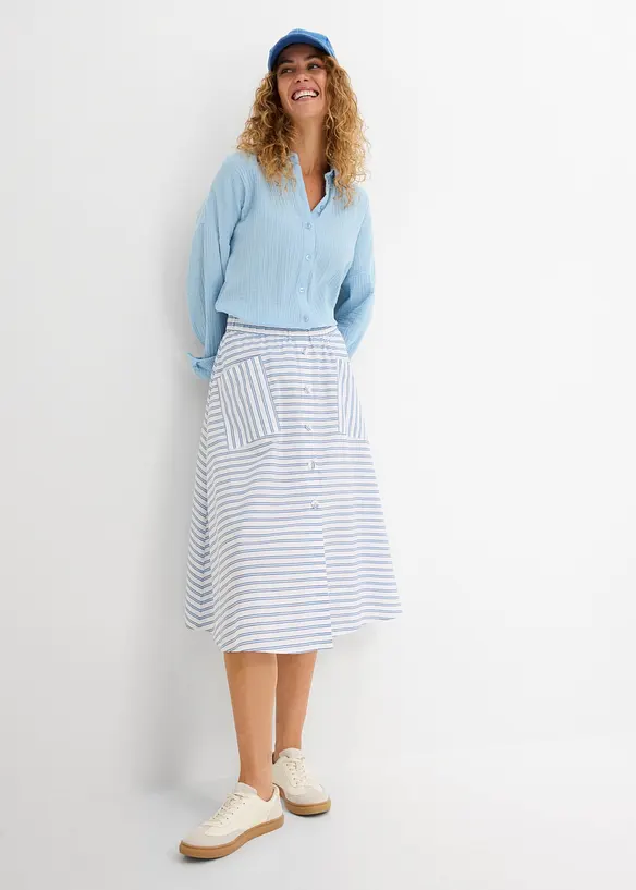 Gonna in puro cotone, bonprix