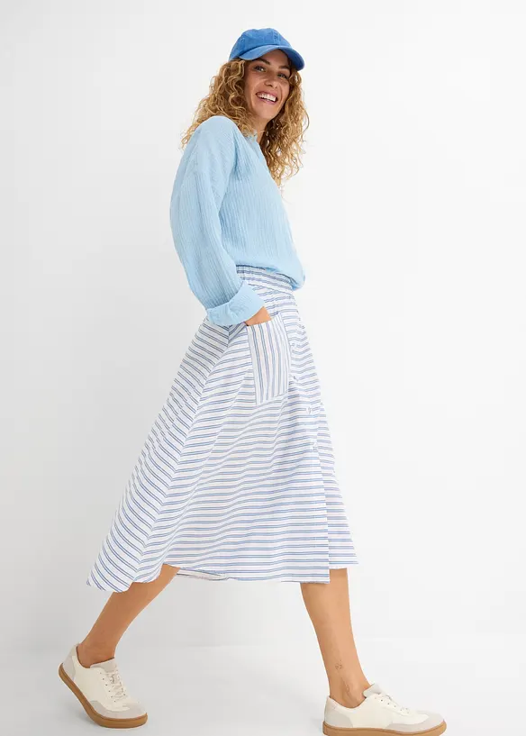 Gonna in puro cotone, bonprix