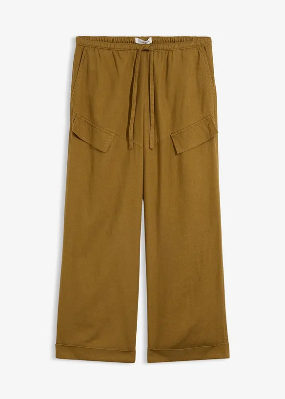 Pantaloni utility con orlo risvoltato, bonprix