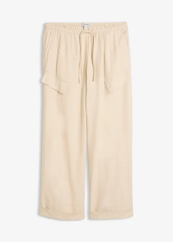 Pantaloni utility con orlo risvoltato, bonprix