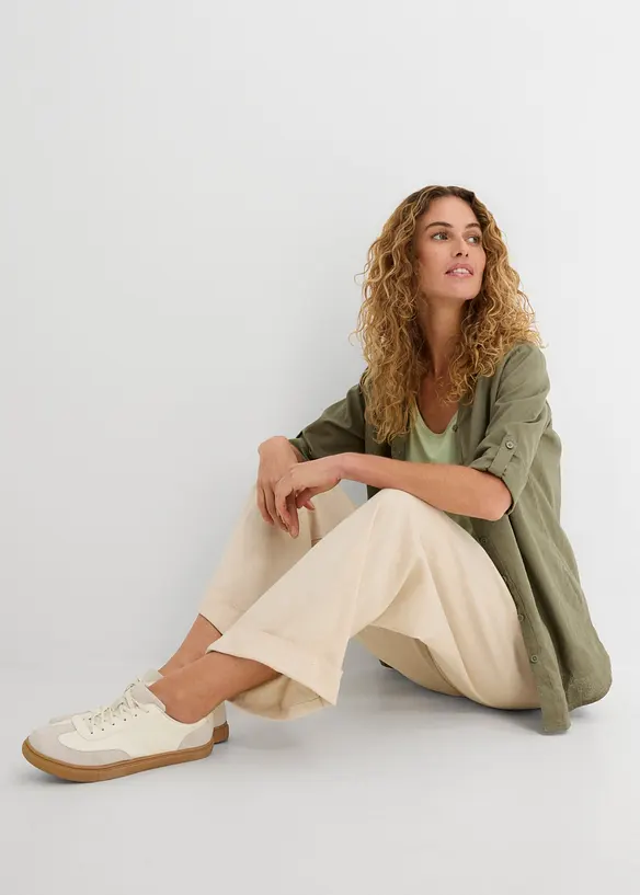 Pantaloni utility con orlo risvoltato, bonprix