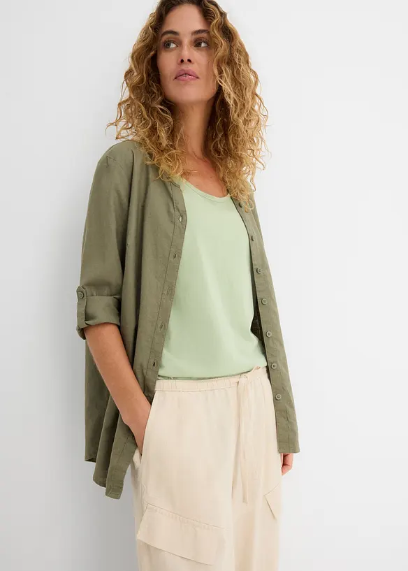 Pantaloni utility con orlo risvoltato, bonprix