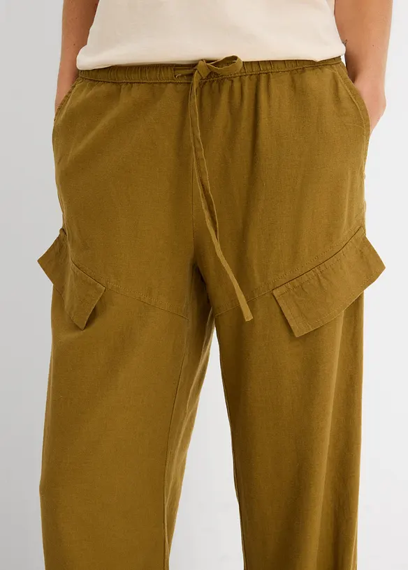 Pantaloni utility con orlo risvoltato, bonprix