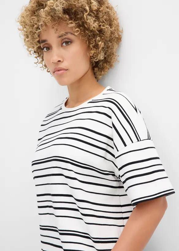 T-shirt in puro cotone a righe, bonprix