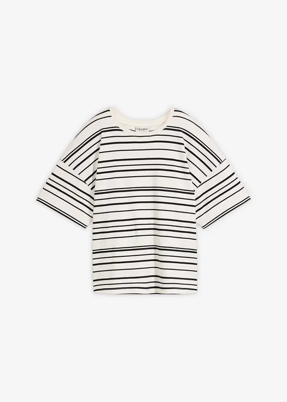 T-shirt in puro cotone a righe, bonprix