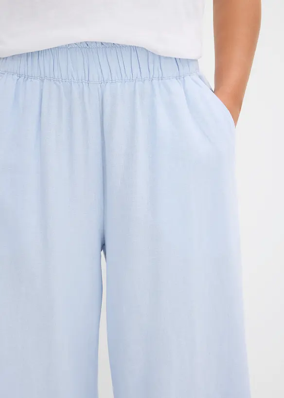 Pantaloni a palazzo in misto lino, bonprix