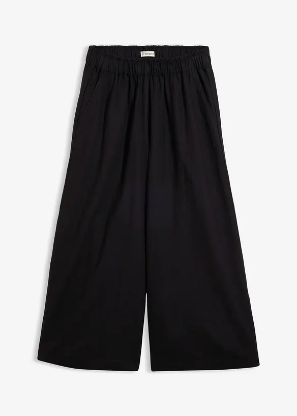Pantaloni a palazzo in misto lino, bonprix