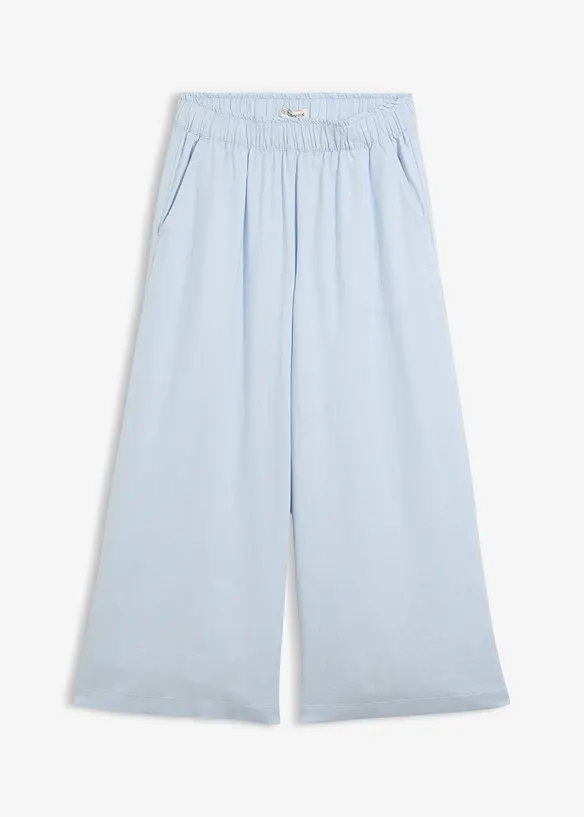 Pantaloni a palazzo in misto lino, bonprix